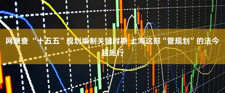 网眼查 “十五五”规划编制关键时期 上海这部“管规划”的法今起施行
